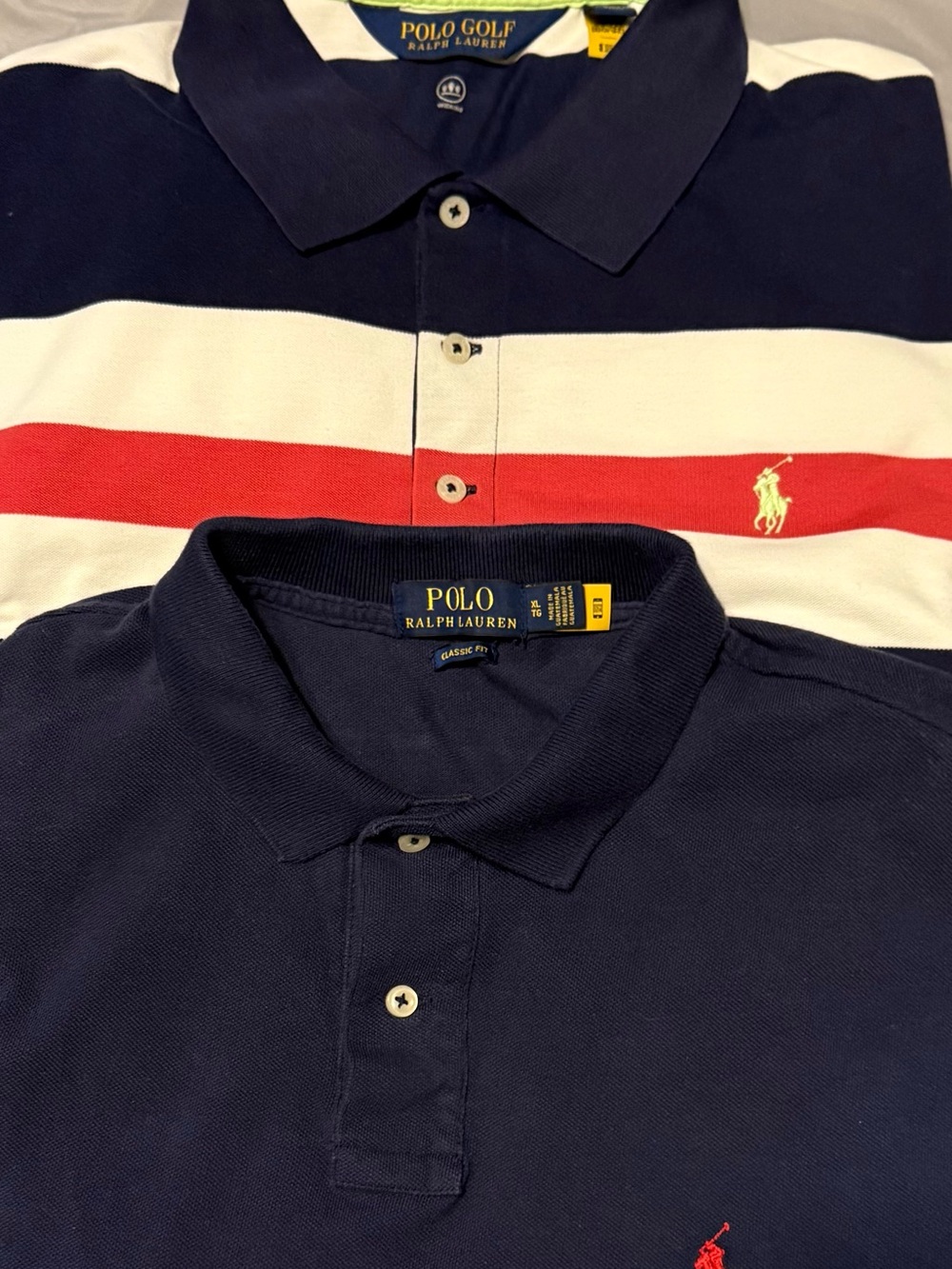 Ralph Lauren Polo Classic & Polo Golf Moisture Wicking Men’s XL Shirts Lot of